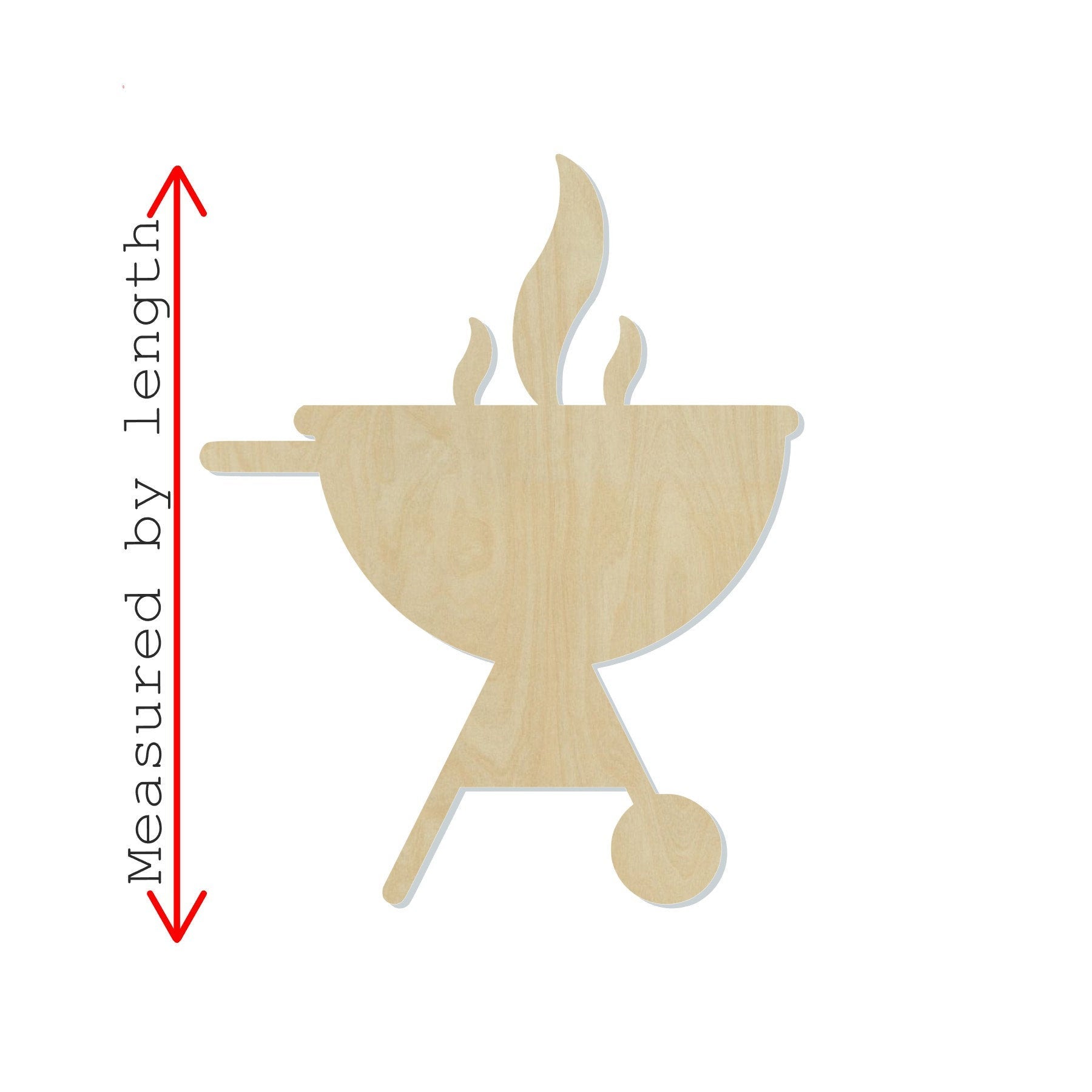 BBQ Wood Cutout #1039 - Multiple Sizes Available - Unfinished Wood Cutout Shapes