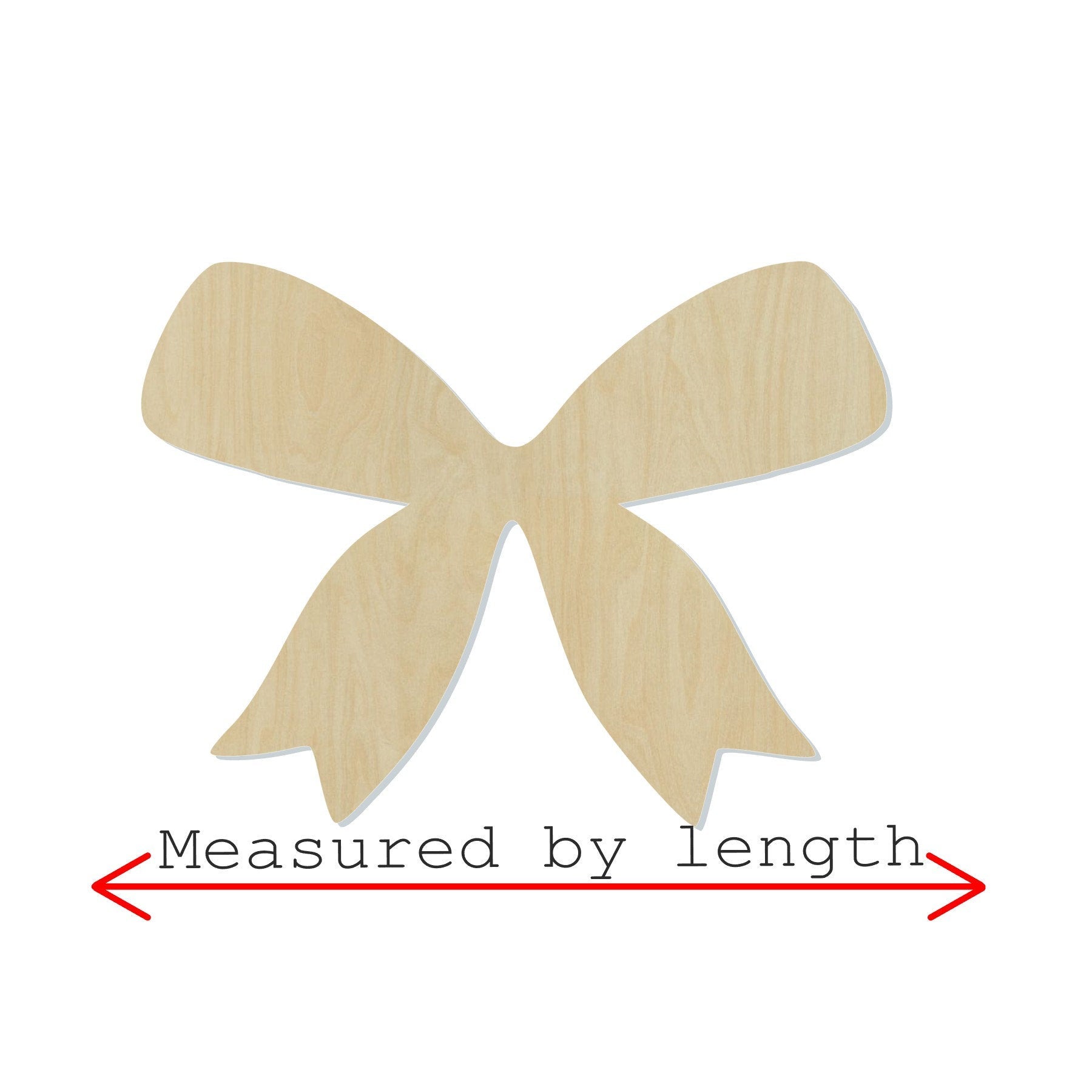 Bow Cutout Bow Blank #1045 - Multiple Sizes Available - Unfinished Wood Cutout Shapes