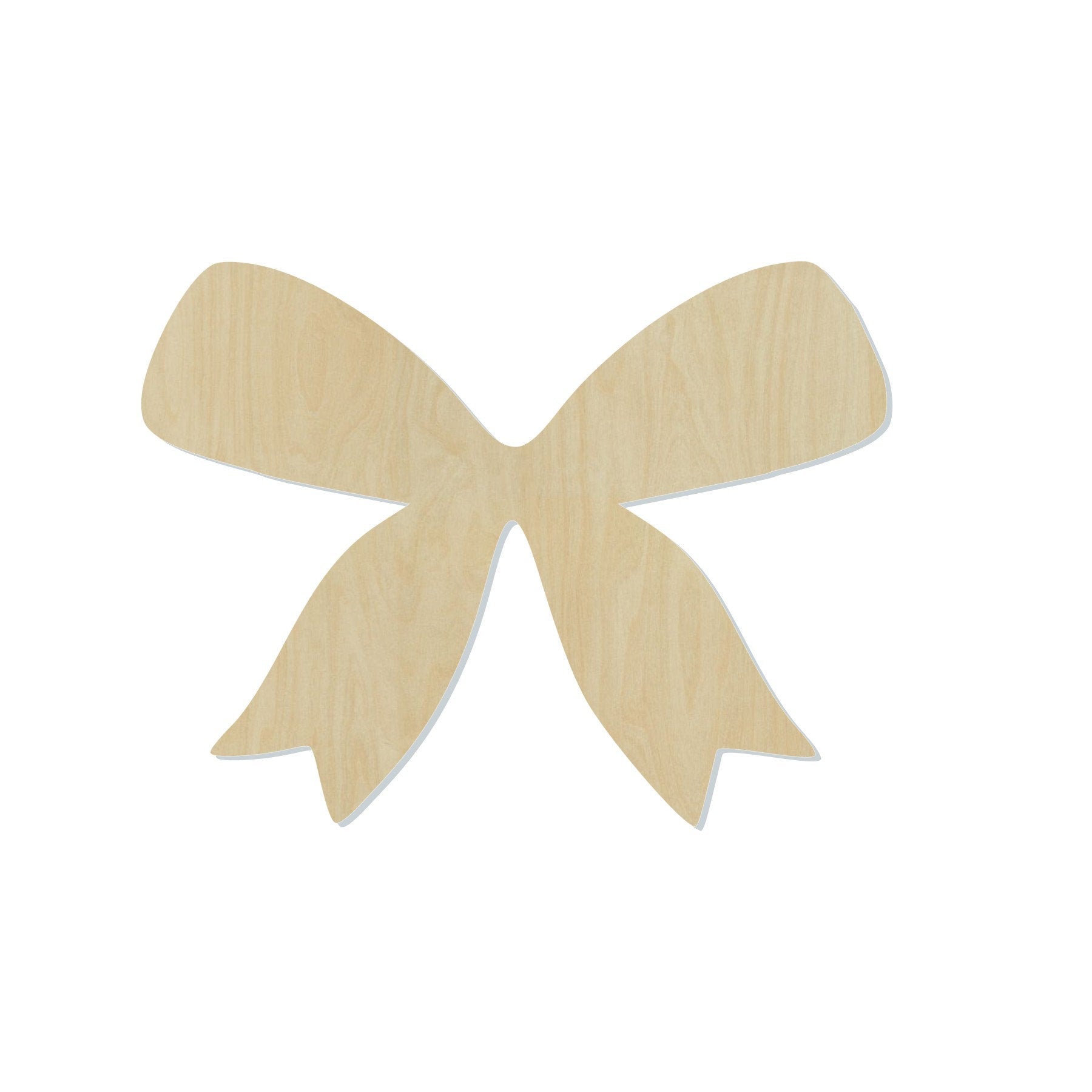 Bow Cutout Bow Blank #1045 - Multiple Sizes Available - Unfinished Wood Cutout Shapes