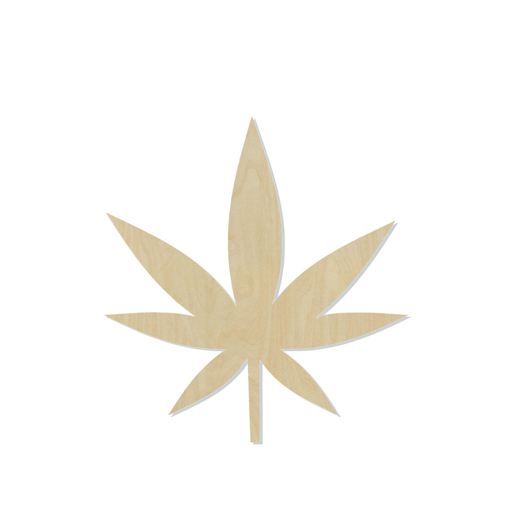 Cannabis Leaf Marijuana leaf blank#1049 - Multiple Sizes Available - Unfinished Wood Cutout Shapes