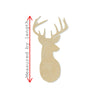 Deer Mounted Blank, Deer Blank, Deer Cutout #1057 - Multiple Sizes Available - Unfinished Wood Cutout Shapes