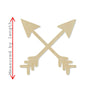 Arrow Cross Blank Tribe My tribe #1107 - Multiple Sizes Available - Unfinished Wood Cutout Shapes