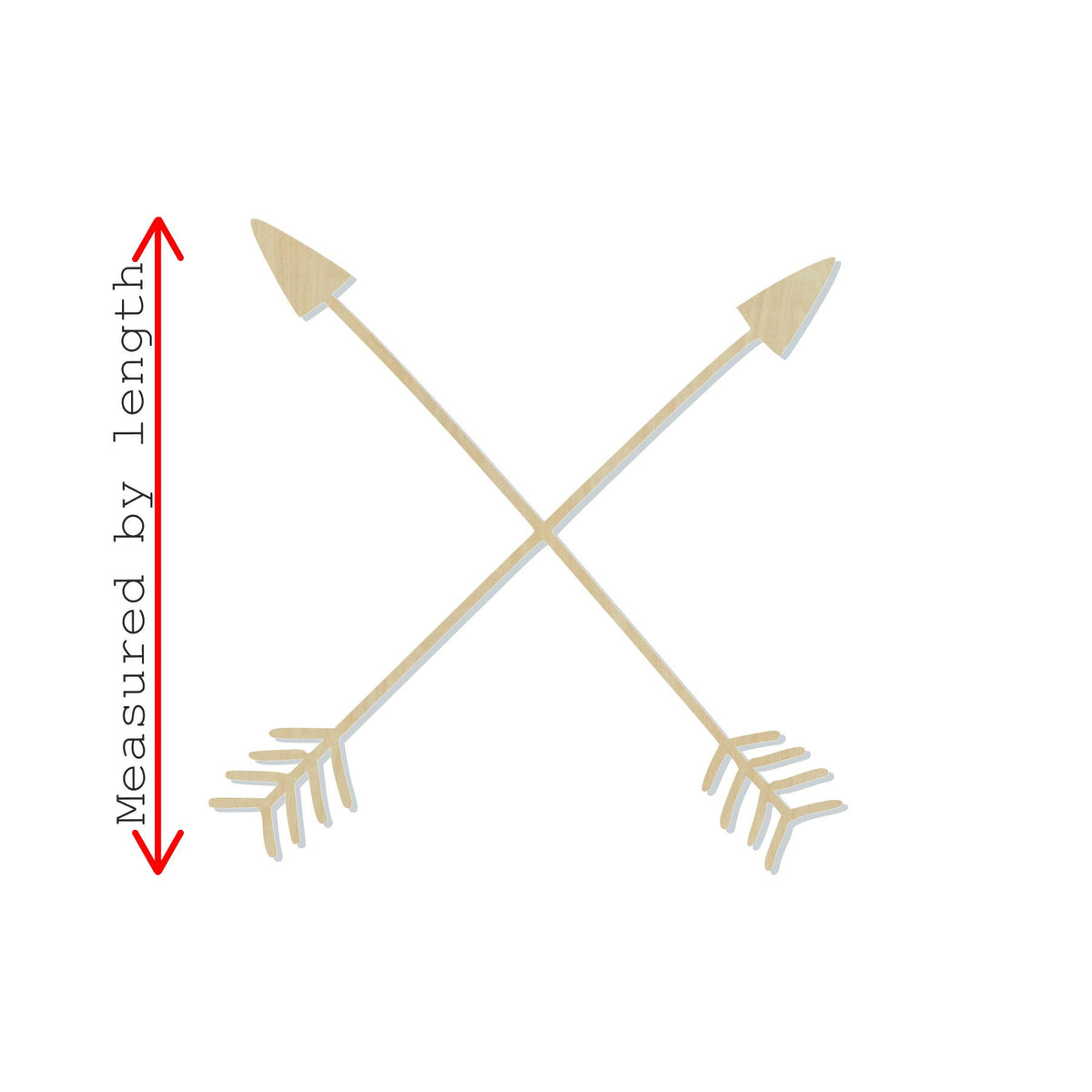 Skinny Arrow Cross Blank Tribe Love my Tribe #1108 - Multiple Sizes Available - Unfinished Wood Cutout Shapes