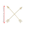 Skinny Arrow Cross Blank Tribe Love my Tribe #1108 - Multiple Sizes Available - Unfinished Wood Cutout Shapes