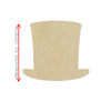 Abraham Top Hat Blank Top Hat Show Theater #1109 - Multiple Sizes Available - Unfinished Wood Cutout Shapes
