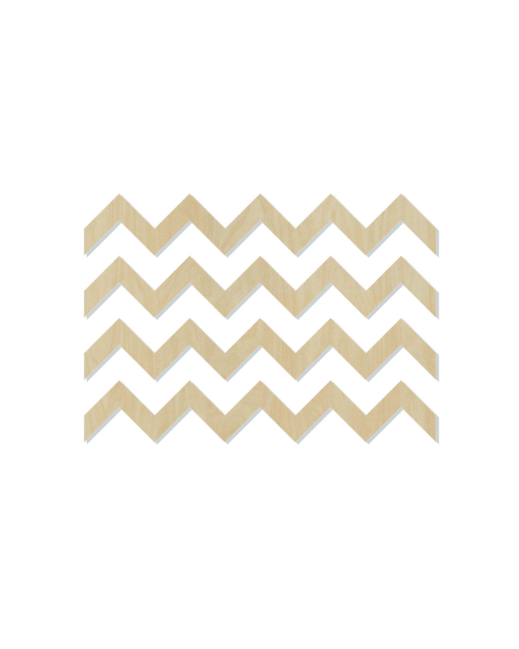 Chevron Pattern Cutout #1111 - Multiple Sizes Available - Unfinished Wood Cutout Shapes