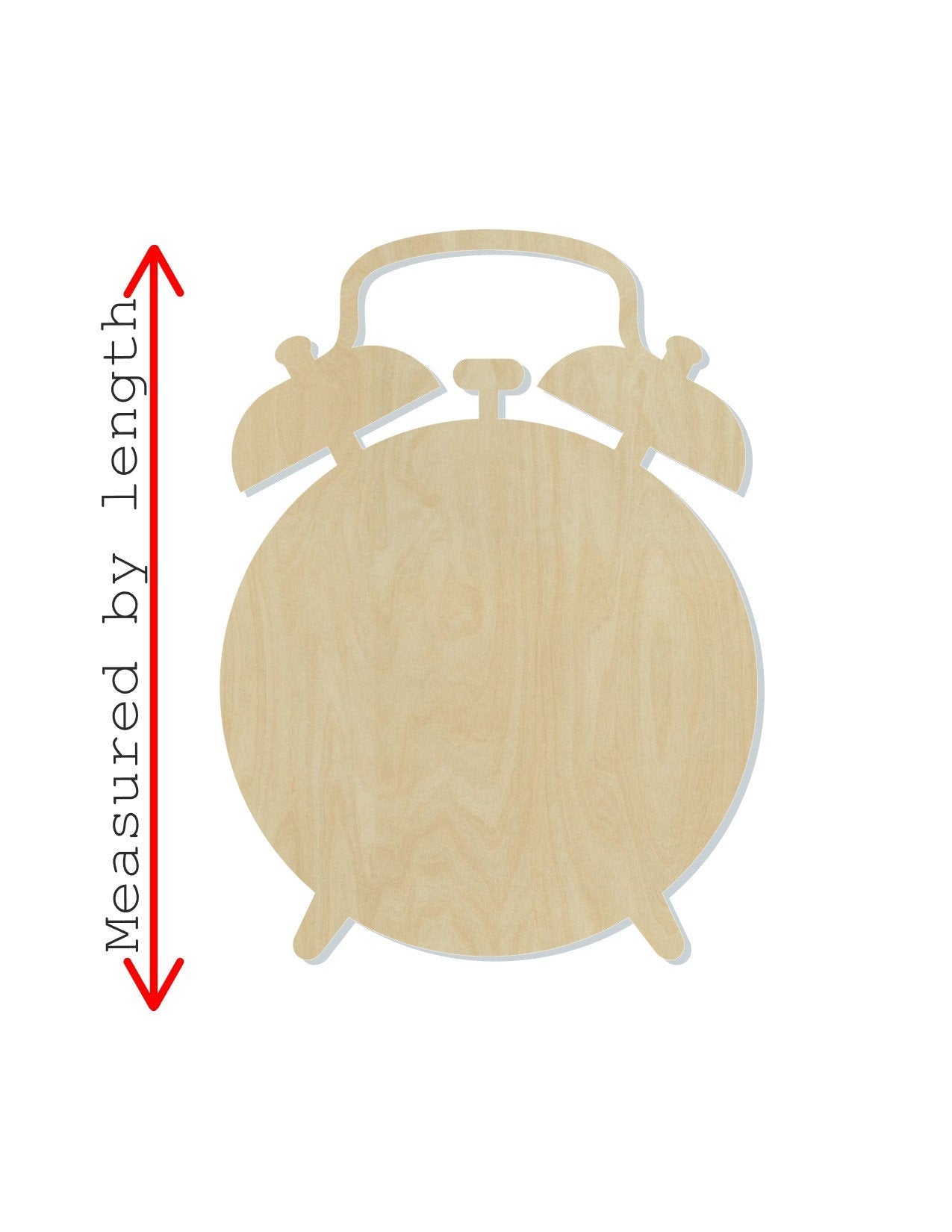 Alarm Clock Blank wake up school day #1118 - Multiple Sizes Available - Unfinished Wood Cutout Shapes