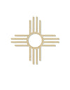 New Mexico Zia Symbol States Blanks #1112 - Multiple Sizes Available - Unfinished Wood Cutout Shapes