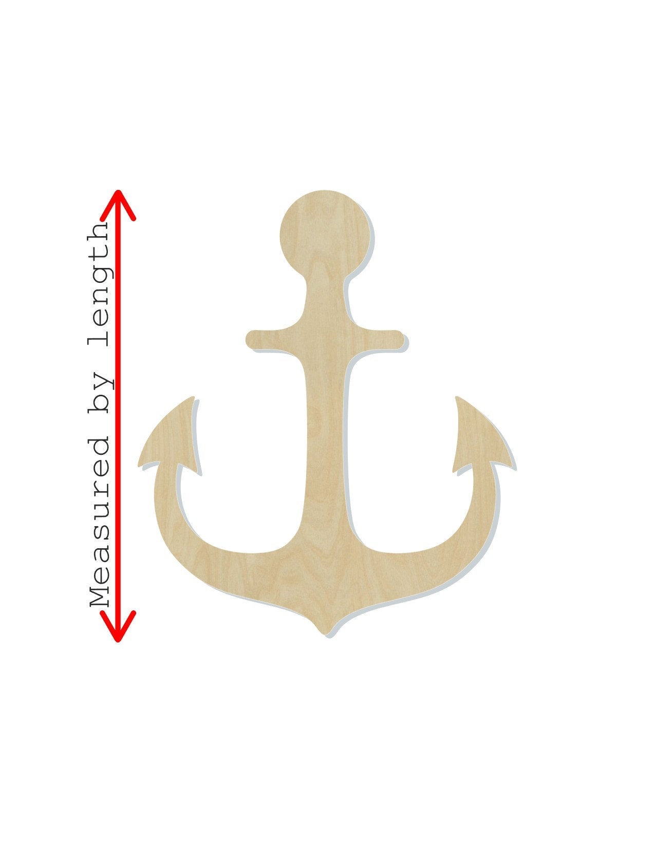 Anchor Cutout Anchor blank Navy Ship Sea #1123 - Multiple Sizes Available - Unfinished Wood Cutout Shapes