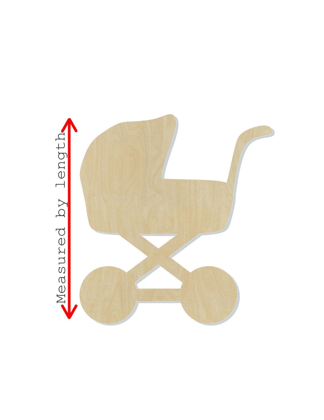 Baby Carriage blank cutout baby shower walk nice day #1146 - Multiple Sizes Available - Unfinished Wood Cutout Shapes