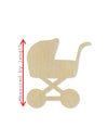 Baby Carriage blank cutout baby shower walk nice day #1146 - Multiple Sizes Available - Unfinished Wood Cutout Shapes