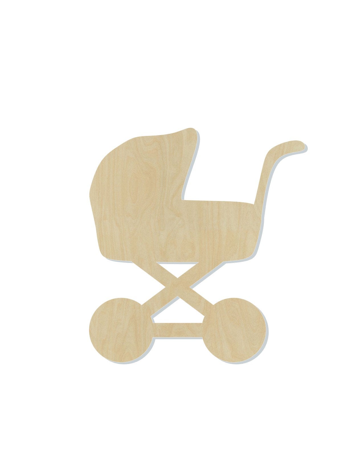Baby Carriage blank cutout baby shower walk nice day #1146 - Multiple Sizes Available - Unfinished Wood Cutout Shapes