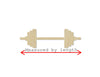 Barbell Blank wood cutout gym workout #1149 - Multiple Sizes Available - Unfinished Wood Cutout Shapes