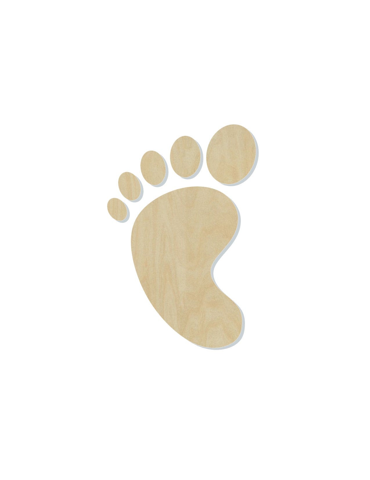 Baby Foot Baby shower infant #1152 - Multiple Sizes Available - Unfinished Wood Cutout Shapes