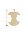 Apple Core wood blank cutout back to school kitchen food blank #1162 - Multiple Sizes Available - Unfinished Wood Cutout Shapes