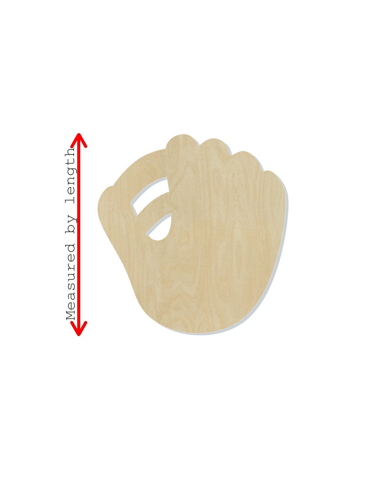 Baseball Mitt Wood Blank Cutout Home Run Summertime #1171 - Multiple Sizes Available - Unfinished Wood Cutout Shapes