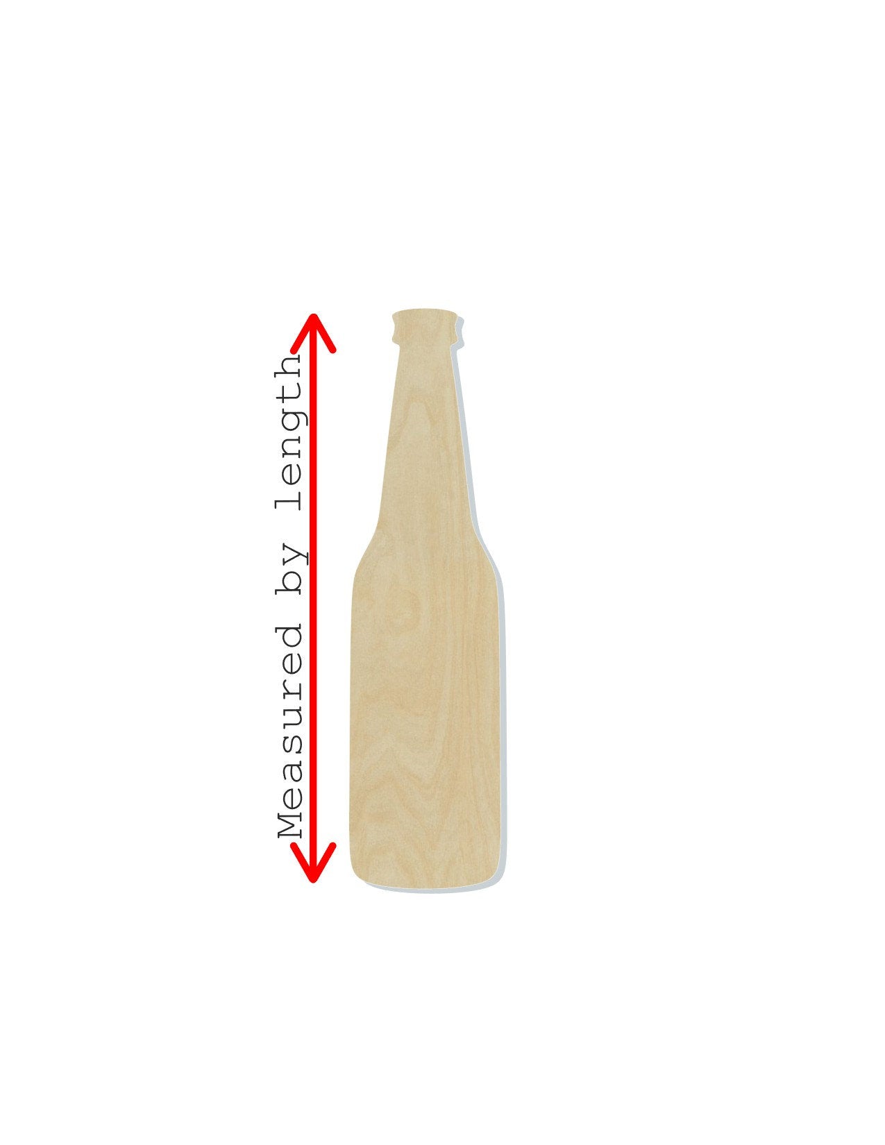 Beer Bottle Wood Cutout blank Good Times Beers Up #1175 - Multiple Sizes Available - Unfinished Wood Cutout Shapes