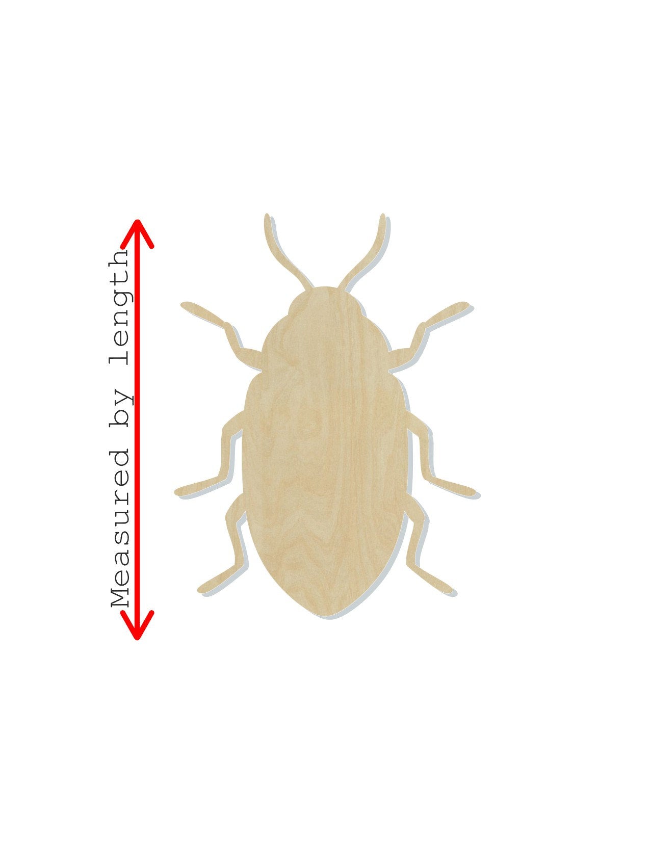 Beetle Bug Blank Cutout #1177 - Multiple Sizes Available - Unfinished Wood Cutout Shapes