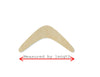 Boomerang Blank DIY Paint Sports Wood Cutouts #1204 - Multiple Sizes Available - Unfinished Cutout Shapes