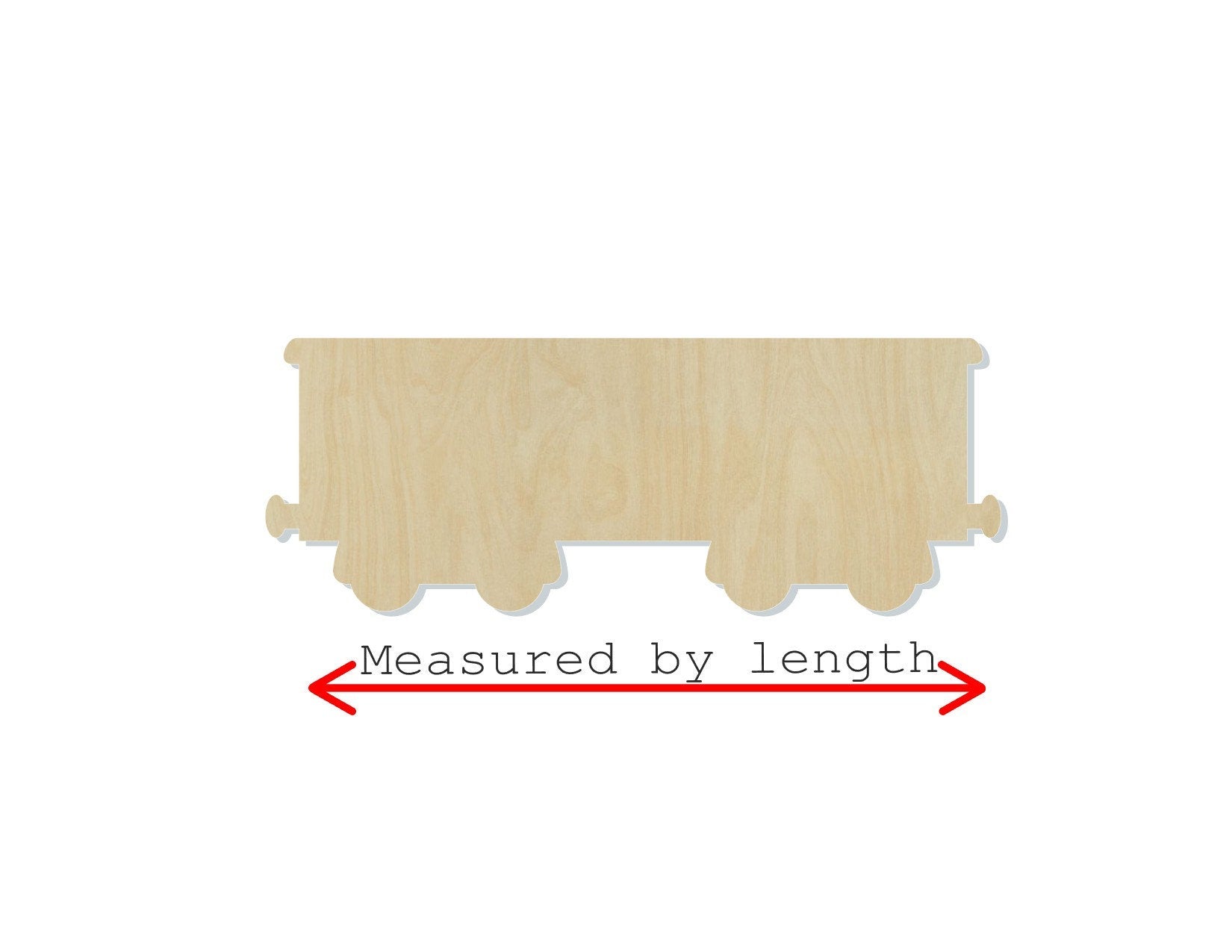 Box Car Blank wood cutouts Train #1211 - Multiple Sizes Available - Unfinished Cutout Shapes