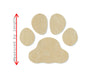 Bulldog Paw Print wood cutout blank Mans best friend Dog cutouts #1233 - Multiple Sizes Available - Unfinished Wood Cutout Shapes