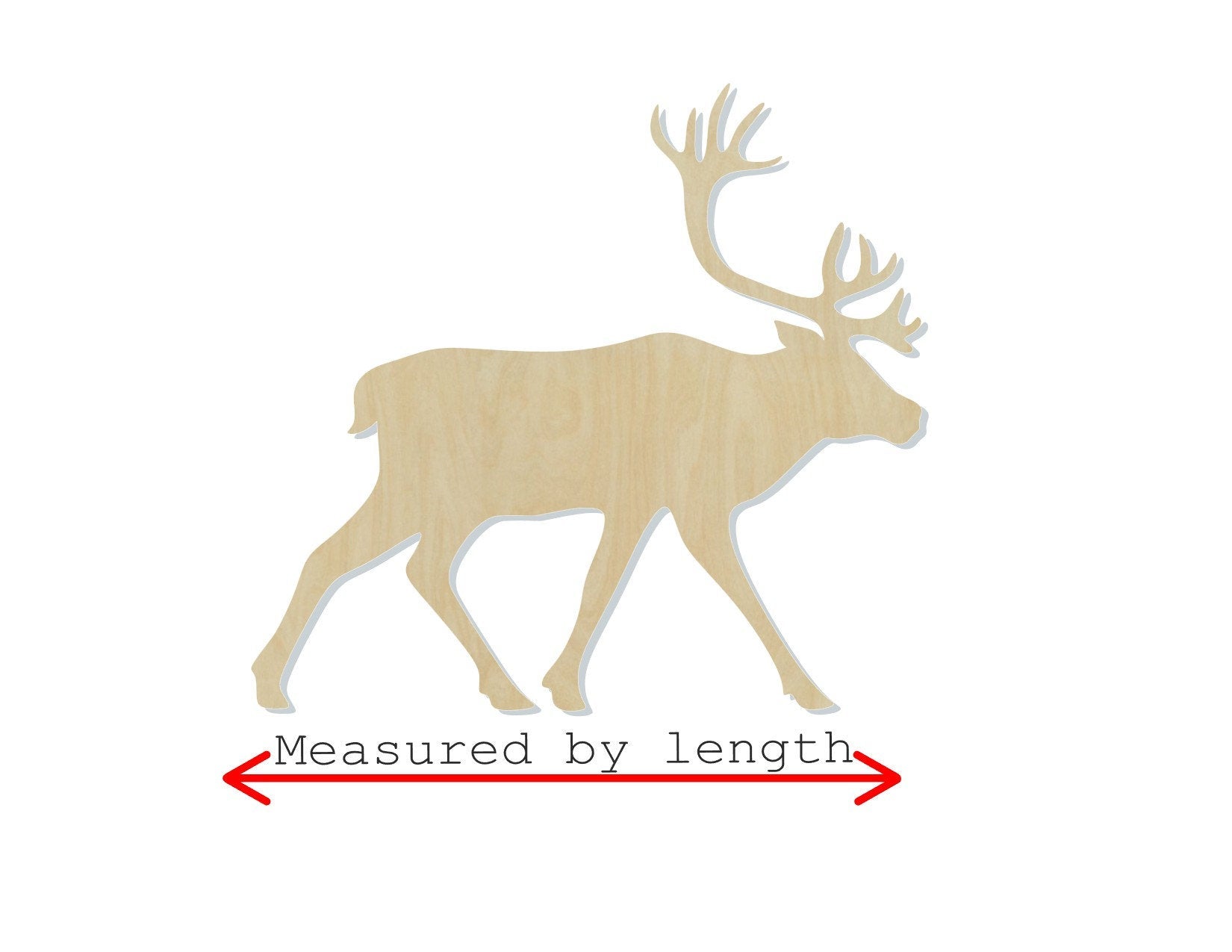 Caribou blank wood cutouts Animal cutouts Alaska Zoo Animals #1260 - Multiple Sizes Available - Unfinished Wood Cutout Shapes