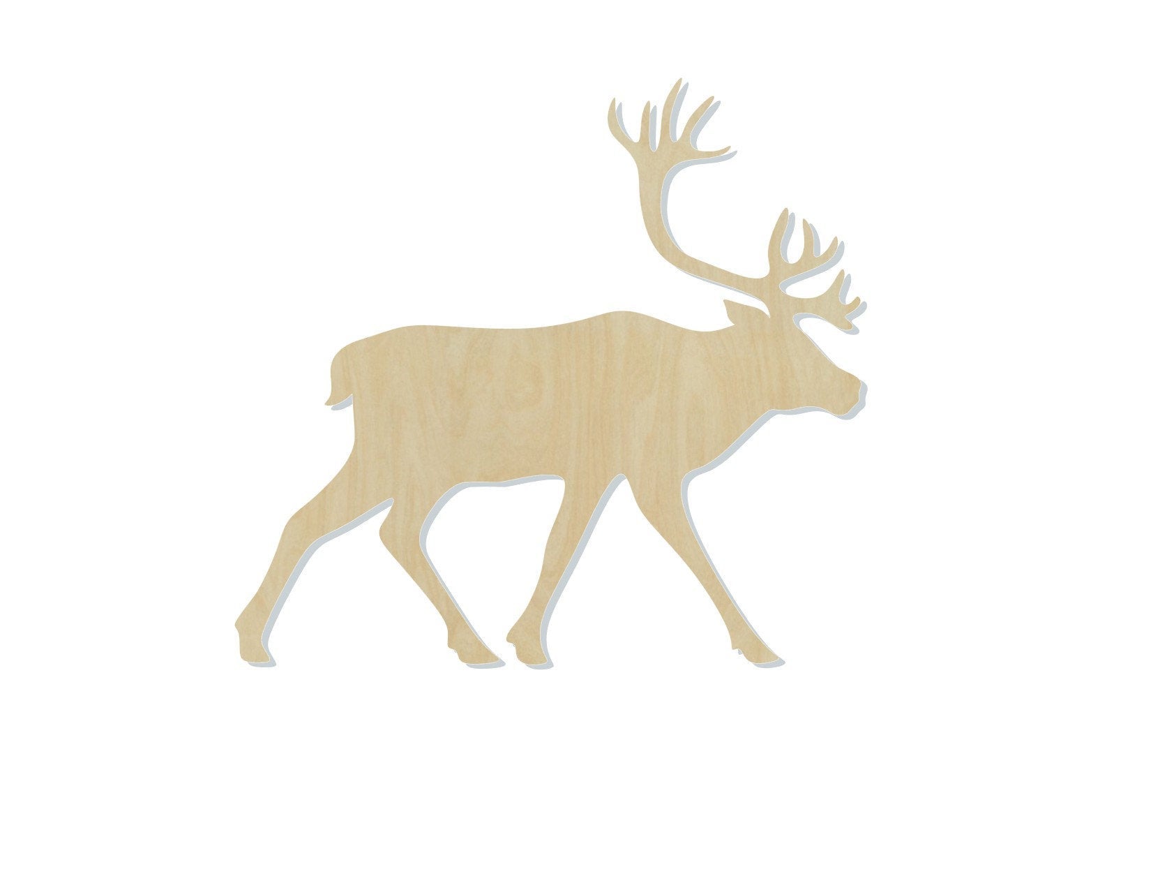 Caribou blank wood cutouts Animal cutouts Alaska Zoo Animals #1260 - Multiple Sizes Available - Unfinished Wood Cutout Shapes