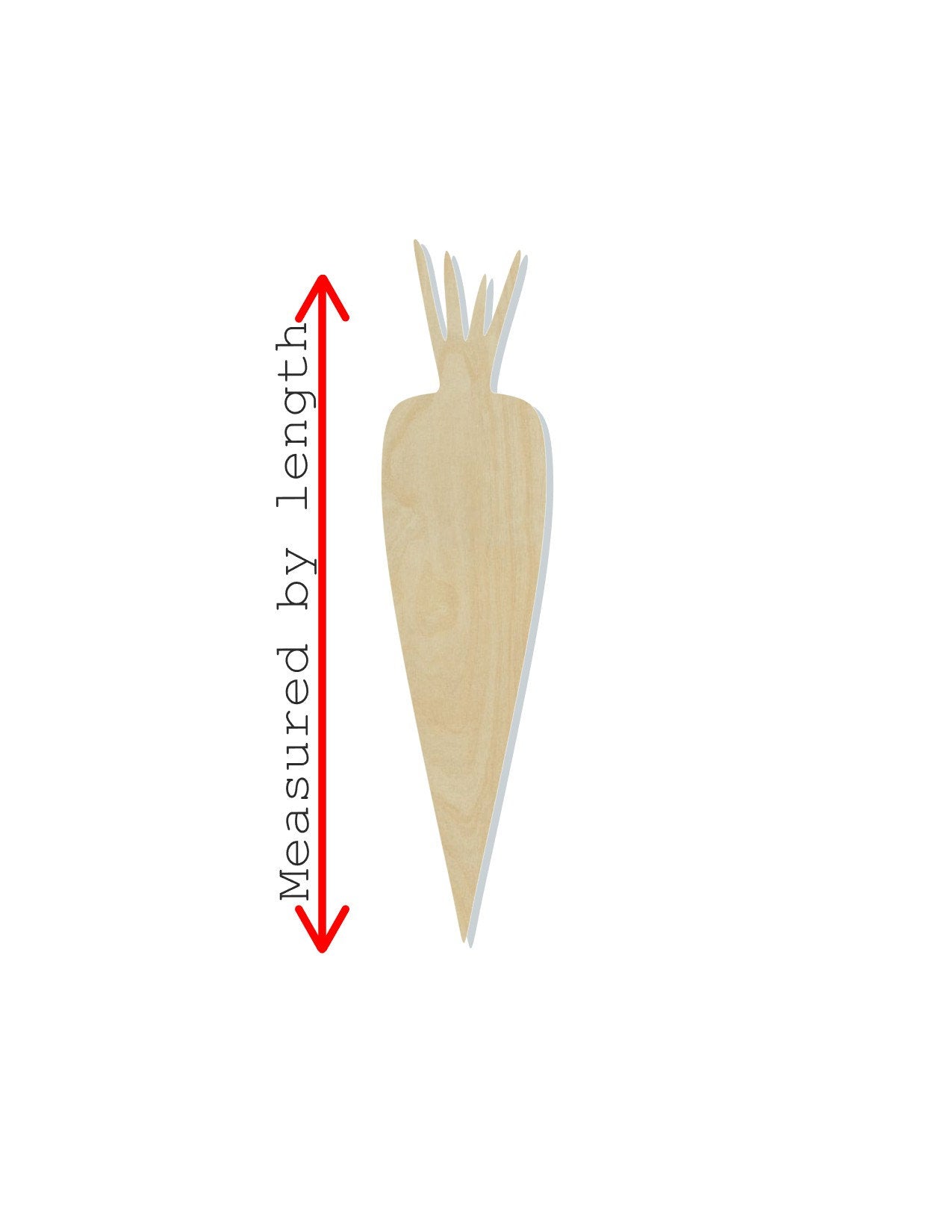 Carrot wood blank cutouts Kitchen food Garden DIY Paint #1262 - Multiple Sizes Available - Unfinished Wood Cutout Shapes
