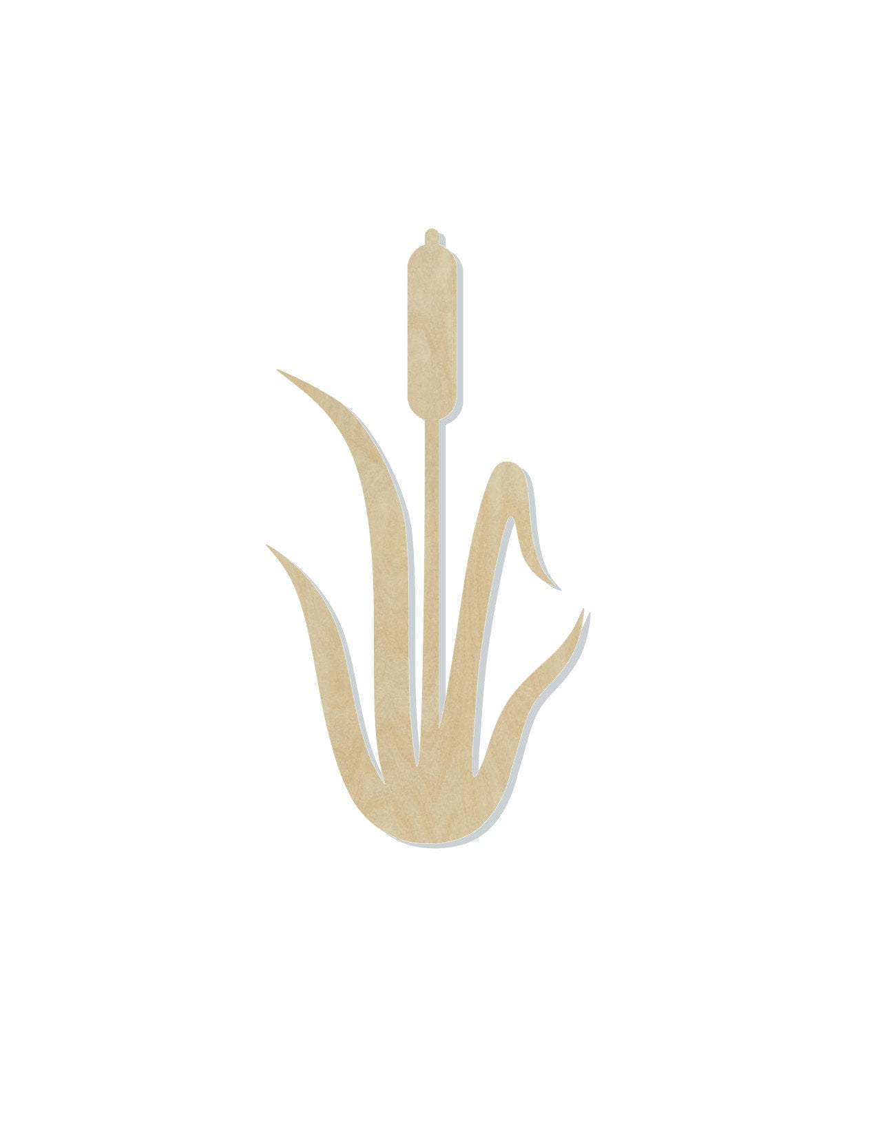 Cattail Plant Garden Water blank wood cutouts DIY Paint #1269 - Multiple Sizes Available - Unfinished Wood Cutout Shapes