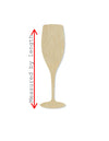 Champagne Glass blank wood cutouts Household Kitchen Ladies night Celebration #1279 - Multiple Sizes Available - Unfinished Cutout Shapes