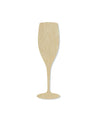 Champagne Glass blank wood cutouts Household Kitchen Ladies night Celebration #1279 - Multiple Sizes Available - Unfinished Cutout Shapes