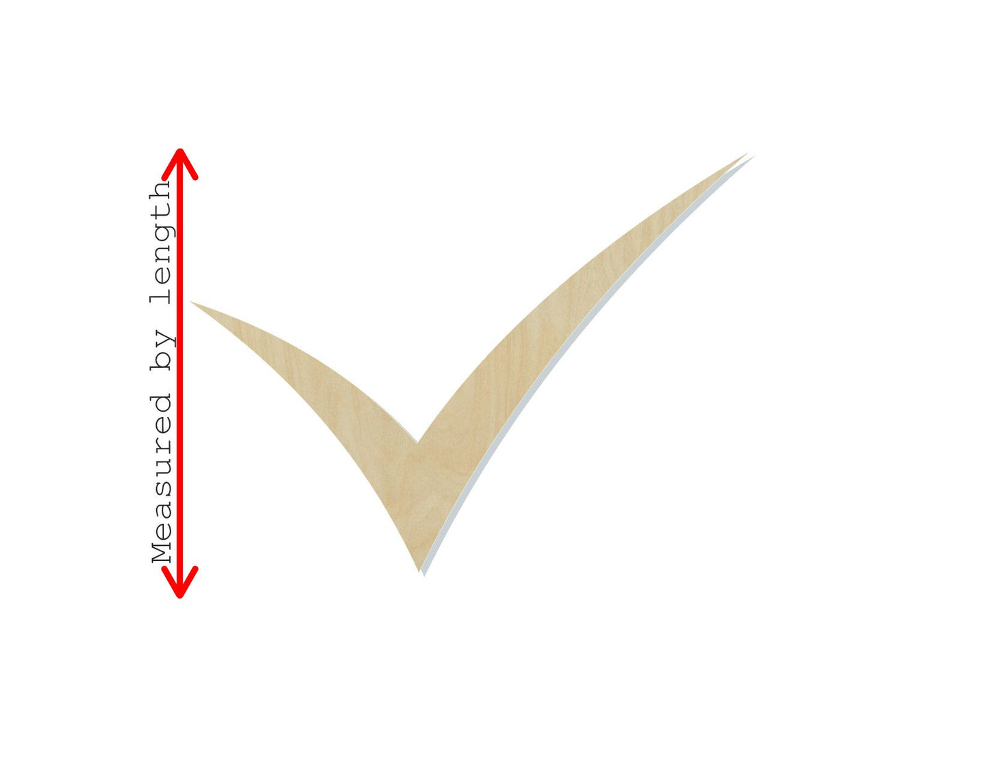 Check Mark blank wood cutouts DIY Paint #1280 - Multiple Sizes Available - Unfinished Wood Cutout Shapes