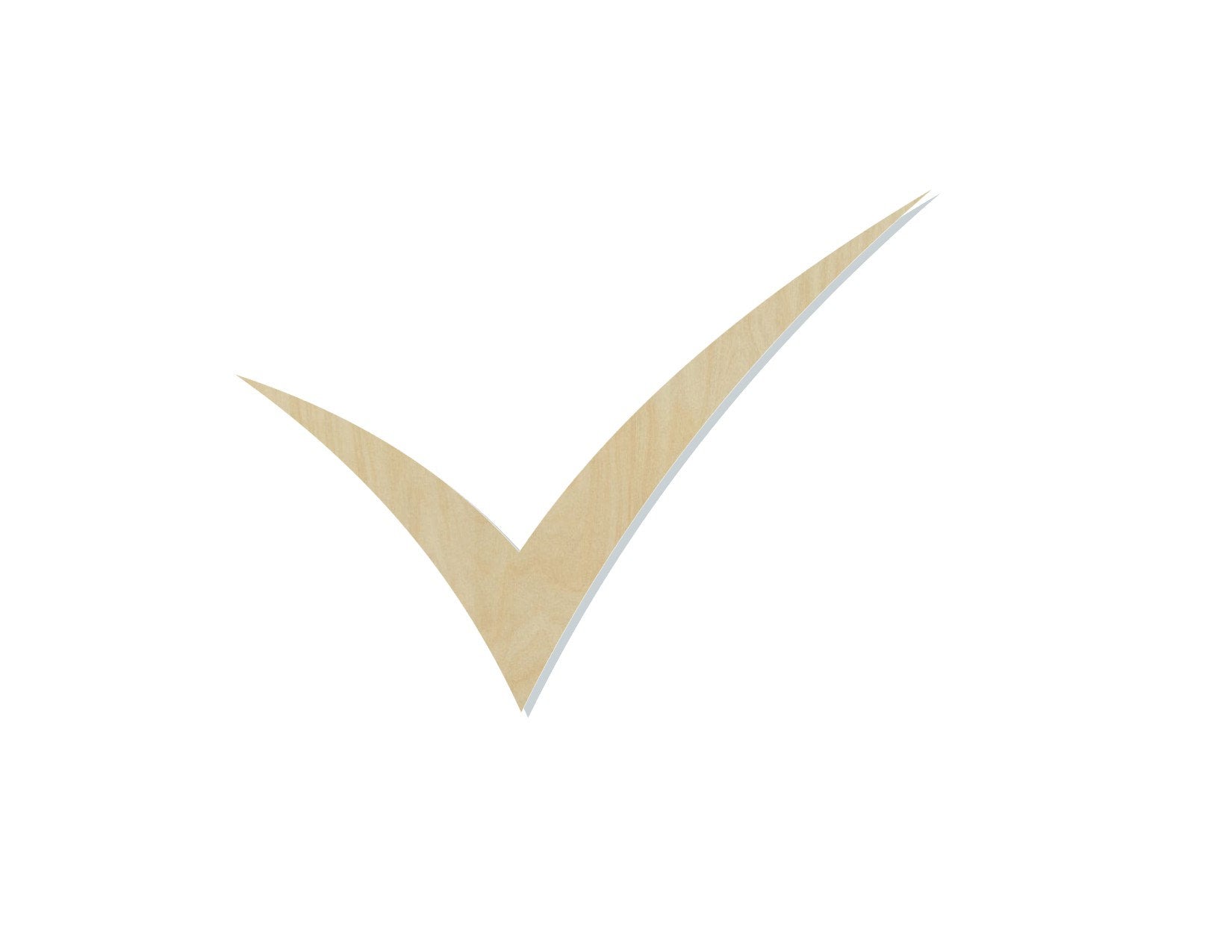Check Mark blank wood cutouts DIY Paint #1280 - Multiple Sizes Available - Unfinished Wood Cutout Shapes