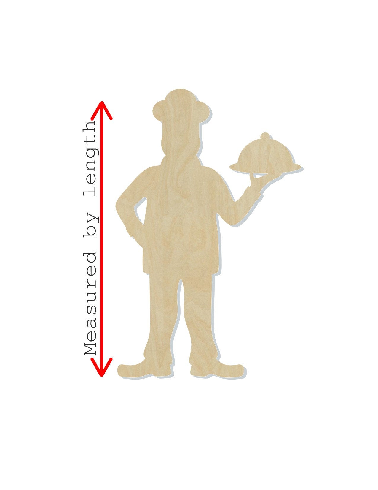 Chef Cooking blank wood cutouts Food Catering #1285 - Multiple Sizes Available - Unfinished Cutout Shapes