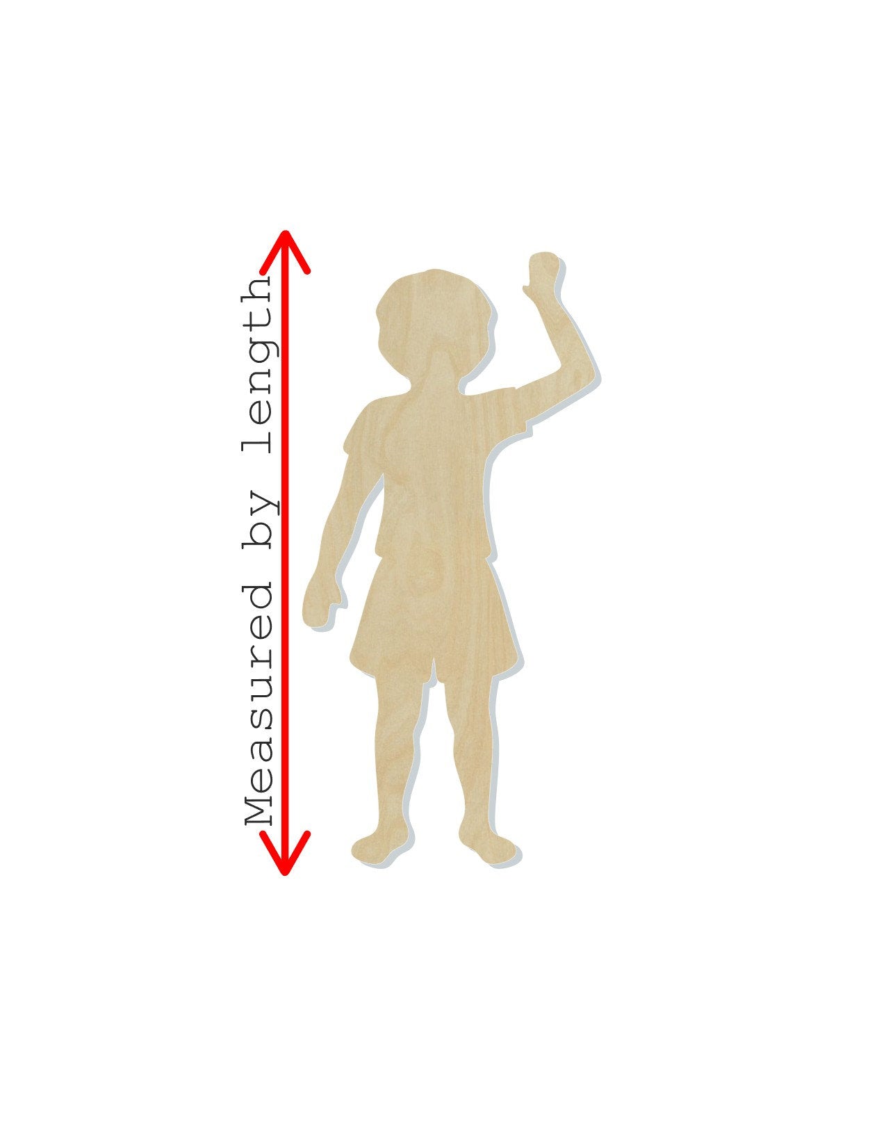 Child blank wood Cutouts DIY paint Children #1292 - Multiple Sizes Available - Unfinished Cutout Shapes