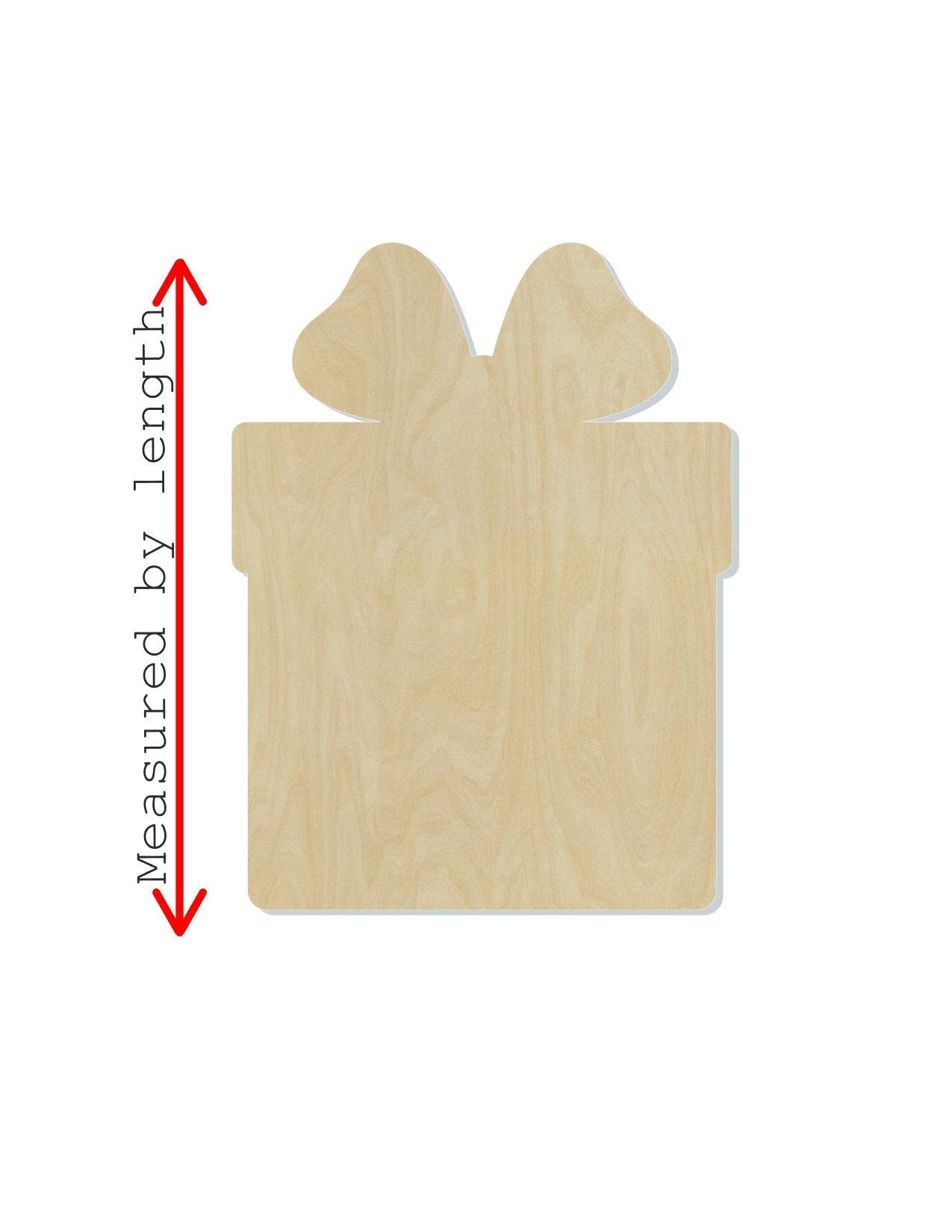 Christmas Present wood blank cutouts Christmas time Christmas craft paint kit #1312 - Multiple Sizes Available - Unfinished Cutout Shapes