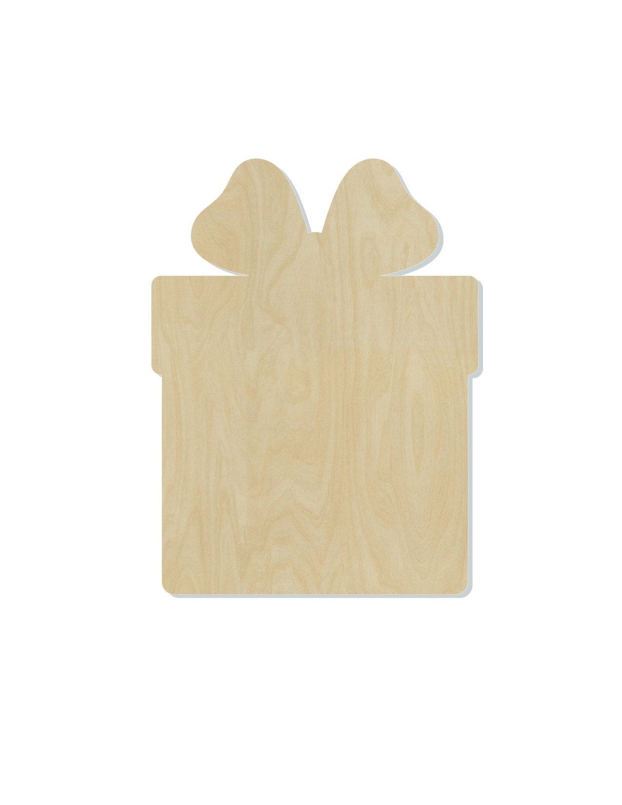 Christmas Present wood blank cutouts Christmas time Christmas craft paint kit #1312 - Multiple Sizes Available - Unfinished Cutout Shapes