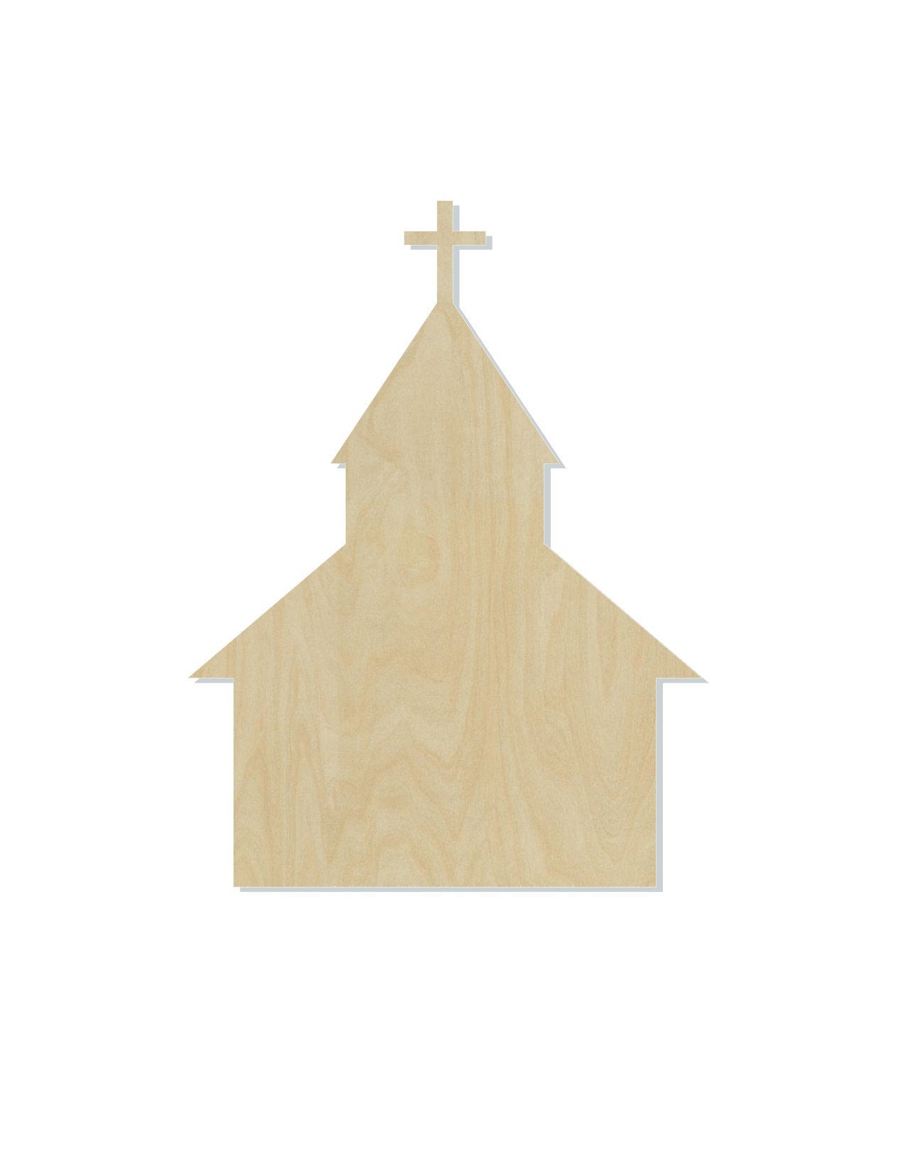 Church Blank wood cutouts Religion Sunday Paint yourself Paint kit Paint kits #1316 - Multiple Sizes Available - Unfinished Cutout Shapes