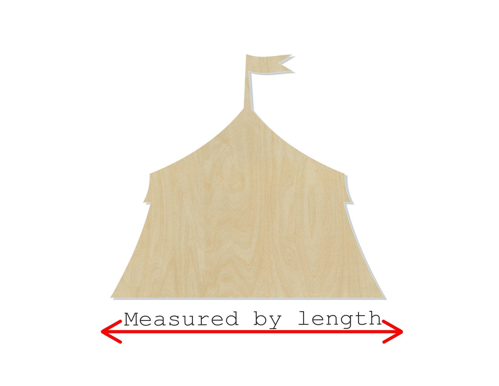 Circus Tent Blank wood cutouts Paint yourself Paint kit Clown Entertainment DIY #1317 - Multiple Sizes Available - Unfinished Cutout Shapes