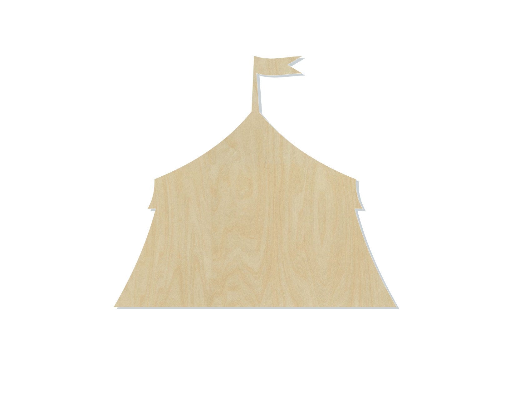 Circus Tent Blank wood cutouts Paint yourself Paint kit Clown Entertainment DIY #1317 - Multiple Sizes Available - Unfinished Cutout Shapes