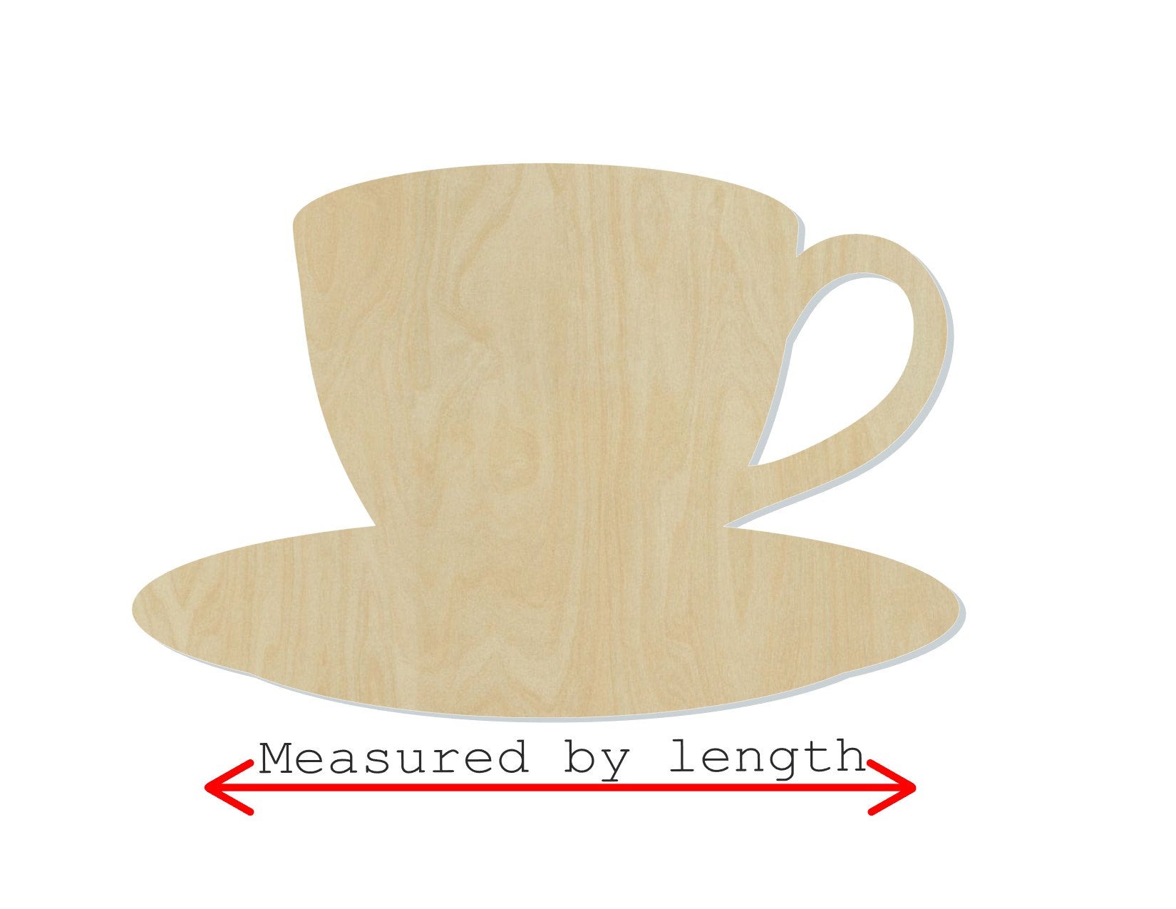 Coffee Cup blank wood cutouts Kitchen Decor DIY Paint Kit Paint yourself #1319 - Multiple Sizes Available - Unfinished Cutout Shapes