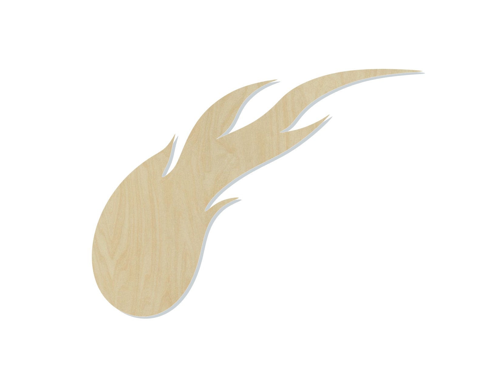 Comet Space wood blank cutouts outer space Paint kit Bedroom decor DIY  #1321 - Multiple Sizes Available - Unfinished Cutout Shapes