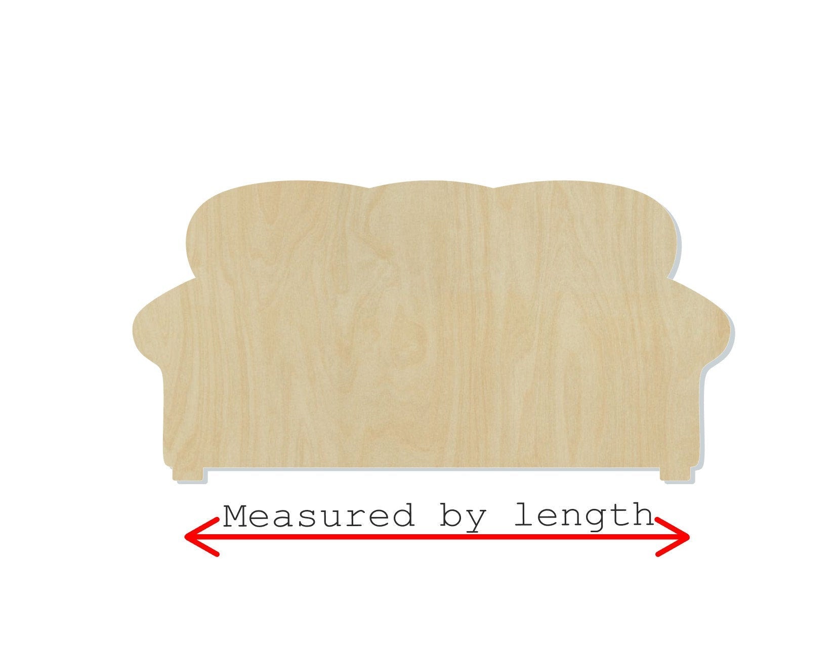 Couch Furniture wood blank cutouts Household Cozy DIY Paint kits #1327 - Multiple Sizes Available - Unfinished Cutout Shapes
