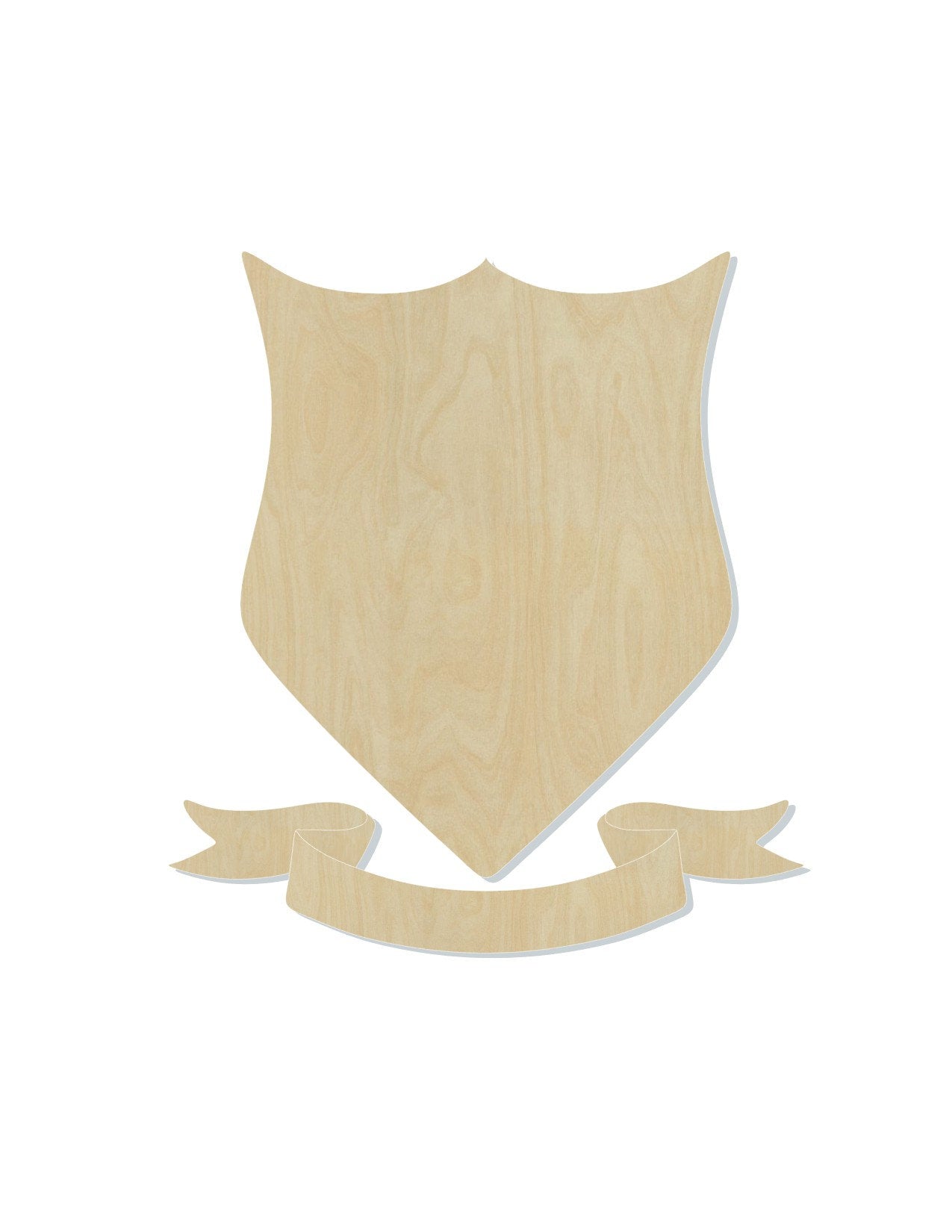 Coat of Arms blank wood cutouts DIY Paint kit Paint yourself #1343 - Multiple Sizes Available - Unfinished Cutout Shapes
