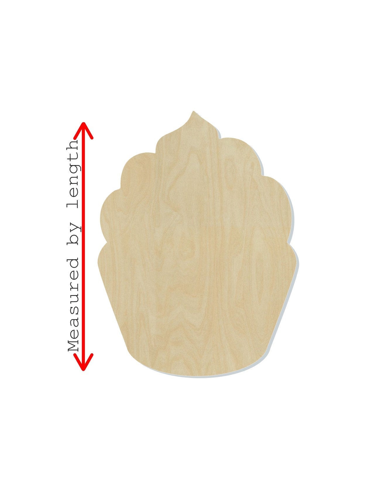 Cupcake blank wood cutouts Food Party Celebration Birthday DIY Paint it yourself #1353 - Multiple Sizes Available - Unfinished Cutout Shapes