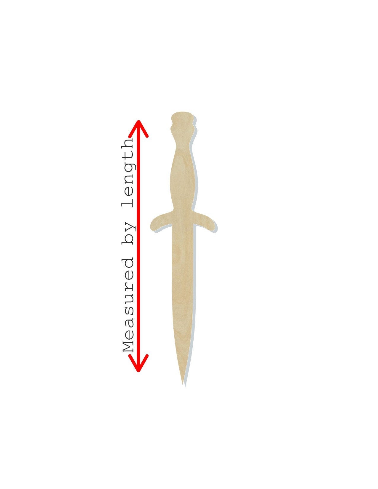 Dagger Sword DIY Paint kit wood blank cutouts shape cutouts #1360 - Multiple Sizes Available - Unfinished Cutout Shapes