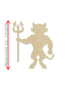 Devil Hell DIY Paint kit wood blank cutouts #1371 - Multiple Sizes Available - Unfinished Cutout Shapes
