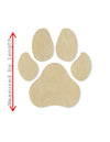 Dog Paw Print wood blank cutouts Puppy Mans best friend animal cutouts DIY #1387 - Multiple Sizes Available - Unfinished Cutout Shapes