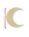 Crescent Moon Night time good night sleepy DIY paint color yourself #1392 - Multiple Sizes Available - Unfinished Cutout Shapes