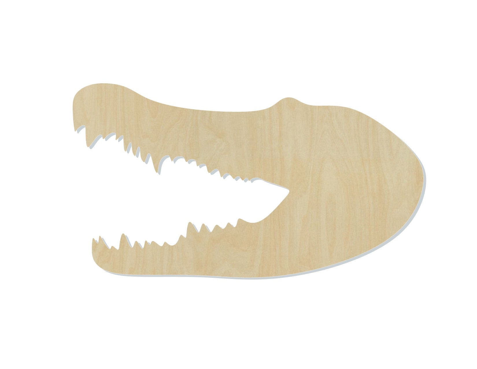 Crocodile Head cutout wood blank cutouts DIY paint animal cutouts zoo animals #1394 - Multiple Sizes Available - Unfinished Cutout Shapes